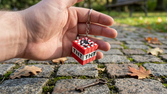 Minecraft TNT Block Keychain 💥