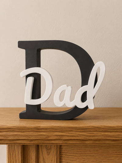 Dad Script Desk Display / Wall Mount Sign for fathers day for dads