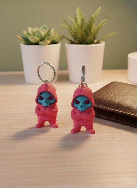 Street Skull Hoodie Keychains – Action Toy Hoodie Figure kawaii