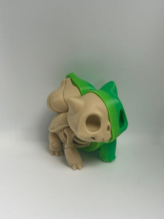Bulbasaur Skeleton Stylized Pokémon Figure