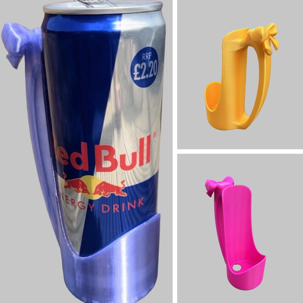 12oz Can Holder Cute Bow Design Ideal Gift Idea (12oz 355ml Can)