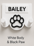 Personalised 3D Printed Dog Lead Holder – Custom Name & Colour Wall Hook