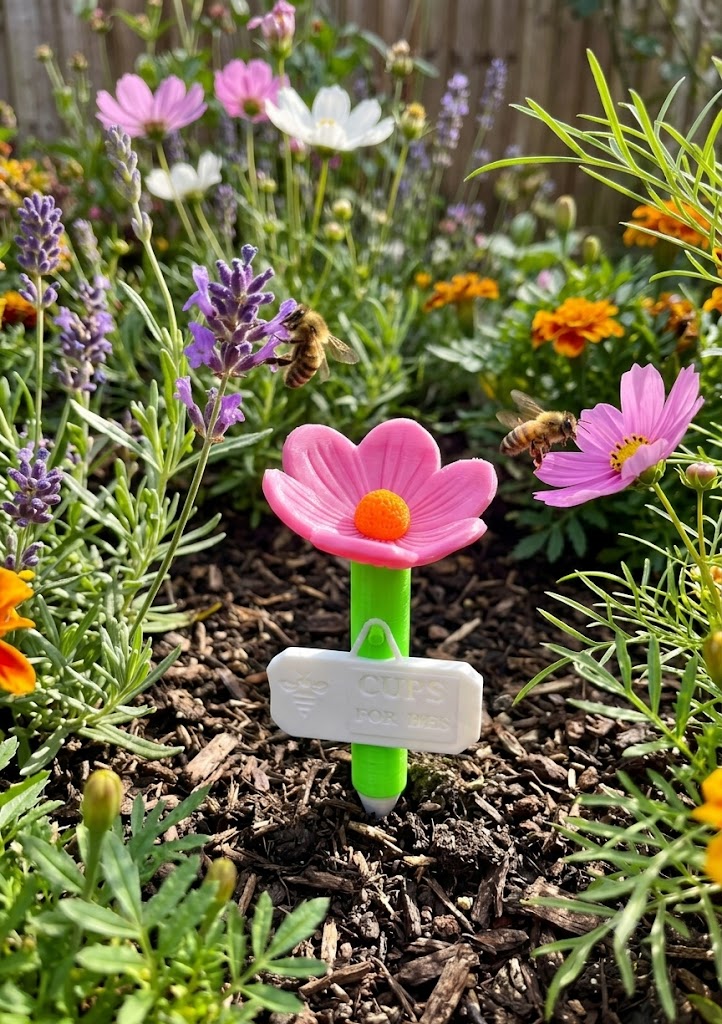 Bee Water Cup – Flower Garden Spike