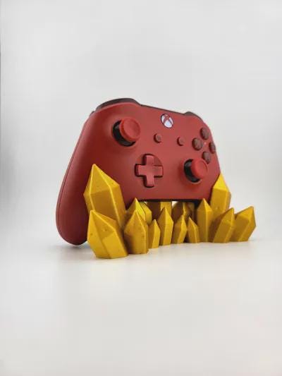 Xbox Controller Stand / Holder Crystal-style design Gold