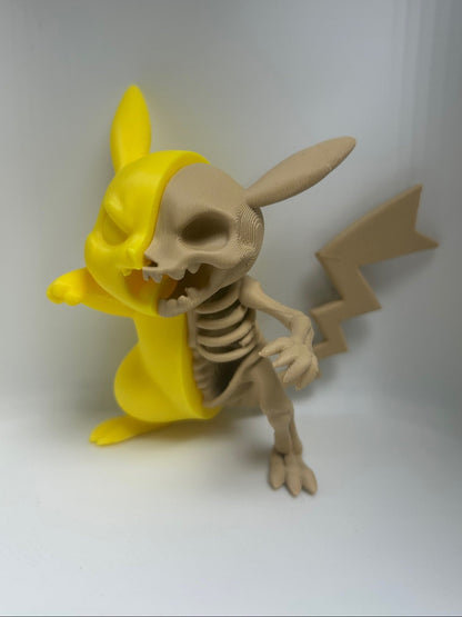 Pikachu Pokémon Skeleton action Figure Halloween I Display collectible