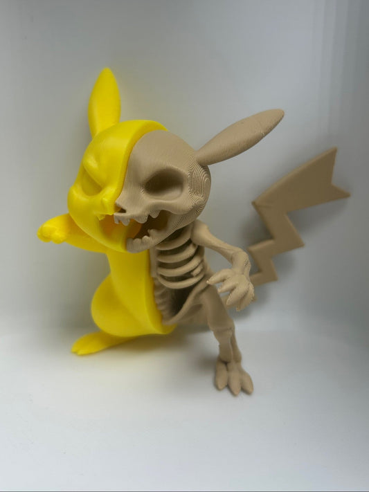 Pikachu Pokémon Skeleton action Figure Halloween I Display collectible