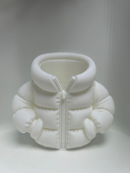 Puffer Jacket Pen Holder I Desk Organizer I stationary holder