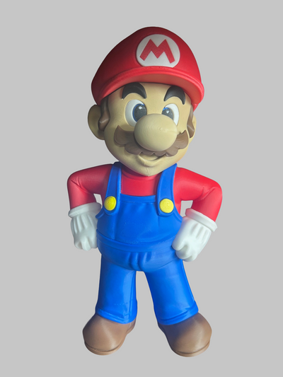 Retro 3d printed Mario 28cm tall