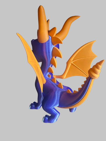 Retro Game Dragon Spyro Display Figure