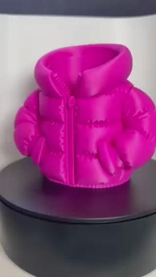 Puffer Jacket Pen Holder I Desk Organizer I stationary holder