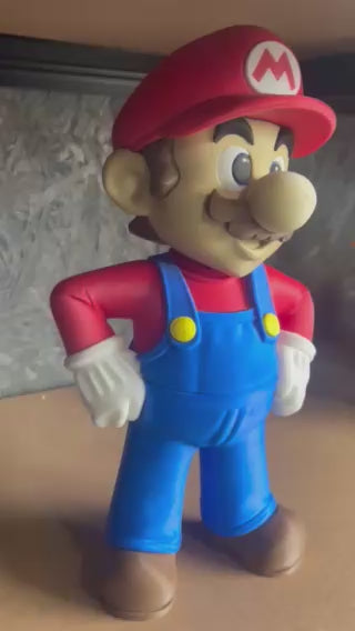 Retro 3d printed Mario 28cm tall