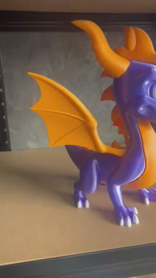 Retro Game Dragon Spyro Display Figure
